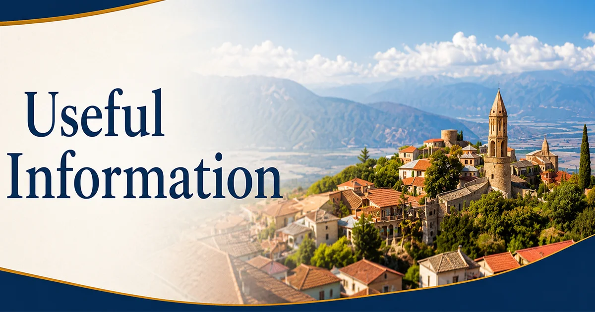 Sighnaghi Useful information